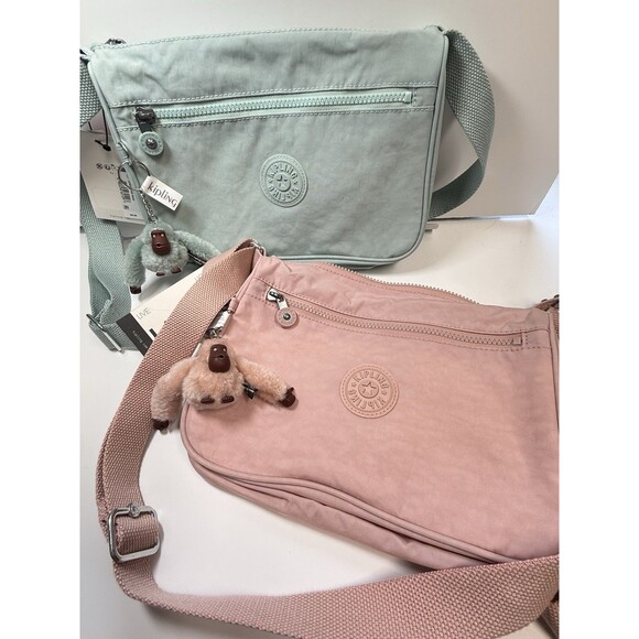 Kipling Callie Crossbody Bag W/Leslie Monkey Keychain In Illuminating Pink New - Picture 6 of 6